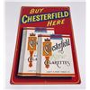Image 1 : Chesterfield Cigarette Metal Advertising Sign