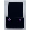 Image 1 : 10k Gold Amethyst Earrings
