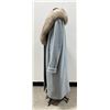 Image 2 : Silver Fox Fur Wool Coat Jacket