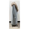 Image 4 : Silver Fox Fur Wool Coat Jacket