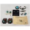 Image 1 : Navajo Zuni Sterling Turquoise Jewelry Collection