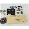 Image 4 : Navajo Zuni Sterling Turquoise Jewelry Collection