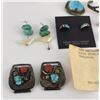 Image 5 : Navajo Zuni Sterling Turquoise Jewelry Collection