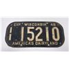 Image 1 : 1946 Wisconsin License Plate
