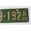 Image 3 : 1929 Wisconsin License Plate