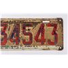 Image 3 : 1923 Montana License Plate