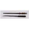 Image 8 : Antique Butcher Knife and Steel