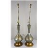 Image 10 : Pair of Mid Century Glass Lamps