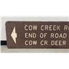 Image 2 : USFS Forest Service Cow Creek Sign Idaho