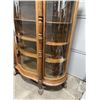 Image 9 : Wonderful Restored Oak Curved Glass China Cabinet