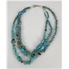 Image 2 : Navajo Multi Stone Coral Howlite Necklace