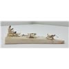 Image 1 : Alaskan Eskimo Inuit Carved Dogsled Team