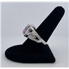 Image 3 : Sterling Silver Pink CZ Ring
