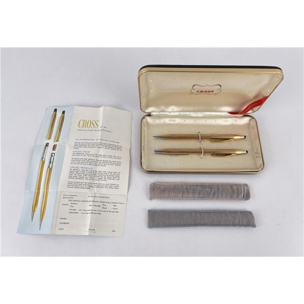 Gold Filled Cross Pen Pencil Set