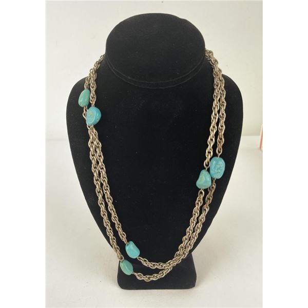 Navajo Turquoise Chain Necklace