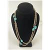 Image 1 : Navajo Turquoise Chain Necklace