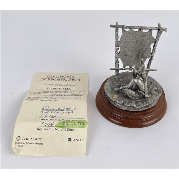 Storyteller Chilmark Pewter Sculpture