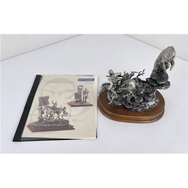 Bear Meet Chilmark Pewter Sculpture