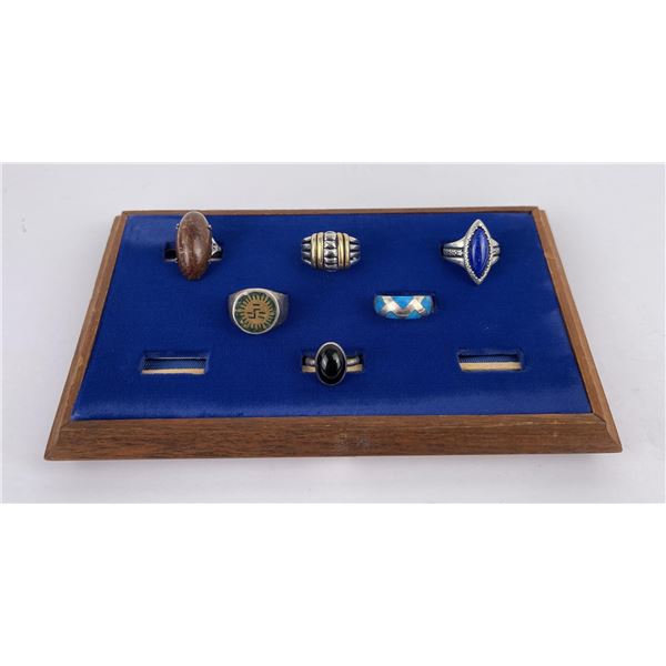 Group of Sterling Silver Rings