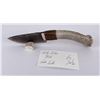 Image 1 : Bo Earls Handmade Obsidian Horn Handle Knife