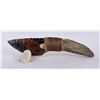 Image 2 : Bo Earls Handmade Obsidian Horn Handle Knife