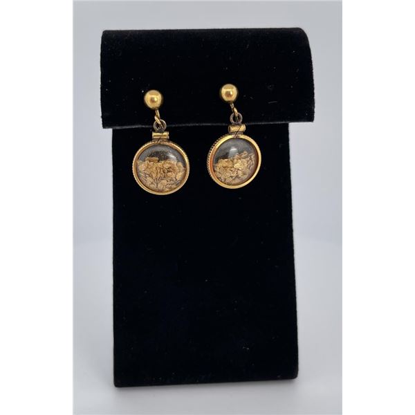 Alaskan Gold Nugget Earrings