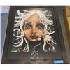 Image 1 : Framed Angelina Wrona Print "Water Lily" (Aprox 35" x 29")