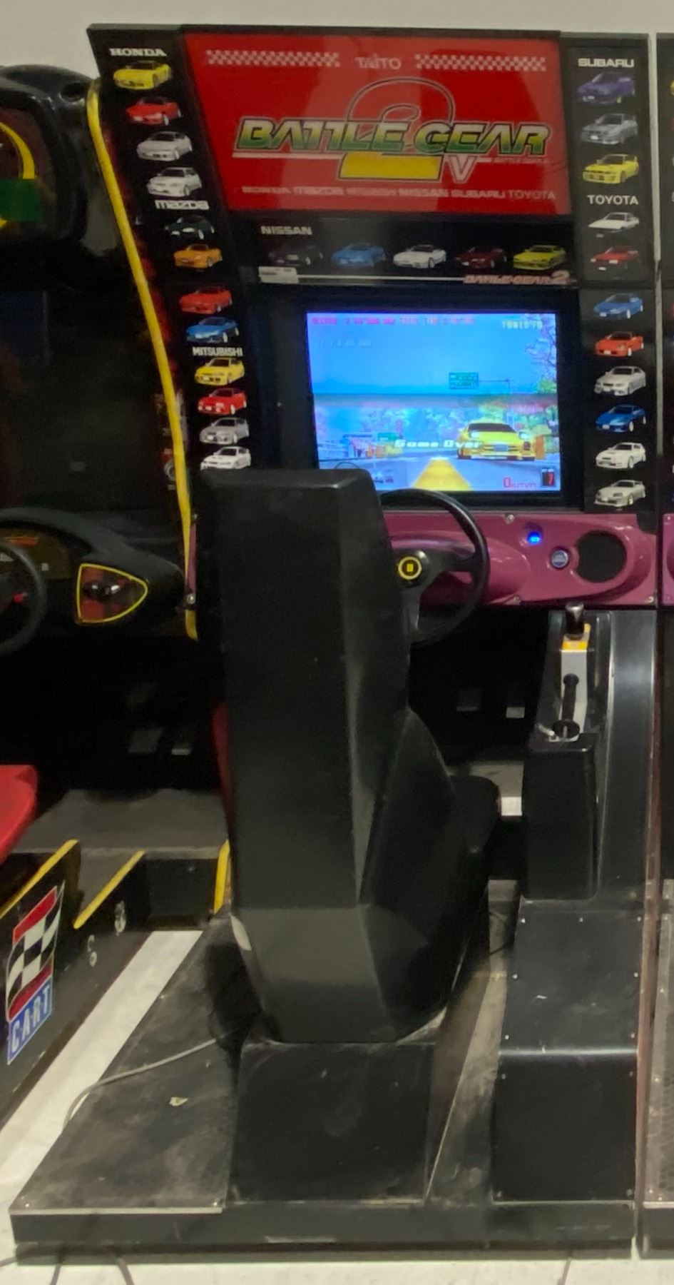 Battle Gear Racing Battle Gear 2V Taito Racing Arcade Game (Working)