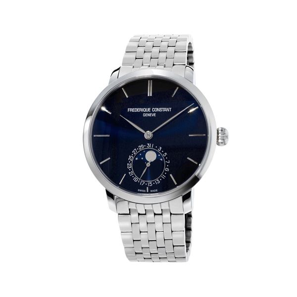 Frederique Constant Slimline Moonphase Brand New 2022 FC-705N4S6B (Retail $4580)