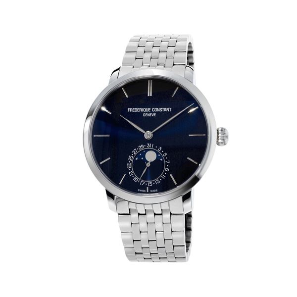 Frederique Constant Slimline Moonphase Brand New 2022 FC-705N4S6B (Retail $4580)