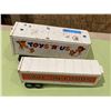 Image 1 : Lot of 2 Vintage 18 Wheeler Container Toys