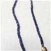 Image 2 : $1220 10K Sapphire 16"(37ct) Necklace