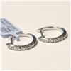 Image 1 : $1000 Silver Lab Grown Diamond (0.2Ct,Si1-2,G-H)(0.25ct) Earrings