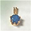 Image 1 : $120 14K Yellow Gold Filled Sapphire(1ct) Pendant