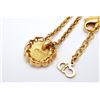 Image 3 : Christian Dior Gold-tone Round Logo Pendant Necklace