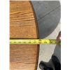 Image 12 : SOLID OAK ROUND TABLE WITH TWO LEAVES