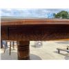 Image 8 : SOLID OAK ROUND TABLE WITH TWO LEAVES