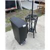 Image 3 : METAL COAT RACK AND STEP OPEN TRASH CAN