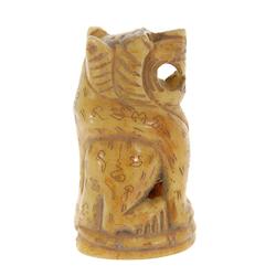 Hand Carved Tiger Bone Amulet  (ANT-465)