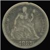 Image 1 : 1887 Seated Liberty Dime Circulated (COI-4136)