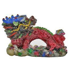 270ct. Ruby&Sapphire Chinese Dragon Figure Statue RETAIL $850 (GEM-4916)