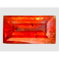 1.18ct RARE  Baguette Cut Orange Padparascha Sapphire VS (GEM-8255)