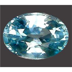 1.46ct RARE  Top AAA Oval Cut Blue Green Zircon VVS (GEM-8272)