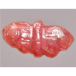 4.22ct RARE Butterfly Hand Carved Pinkish Red Ruby (GEM-8304)