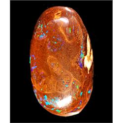 4.37ct RARE Lots Of Flashy Green-Blue Genuine Boulder Opal (GEM-8095A)