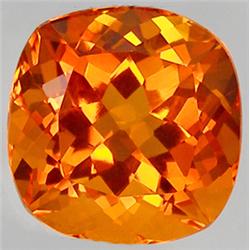 26.55ct RARE  Excellent Cushion Madeira Citrine FLAWLESS (GEM-8961)