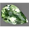 Image 1 : 13.10ct RARE Exceptional Pear Checkerboard  Green Amethyst FLAWLESS (GEM-8994)