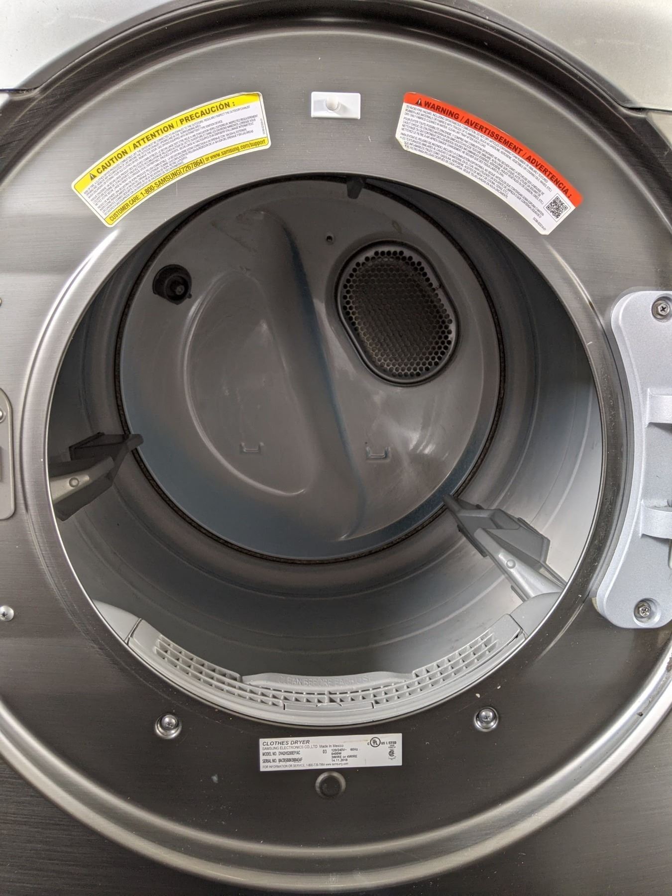 Samsung Front Load Dryer Model no. DV42H5200EP/AC working condition