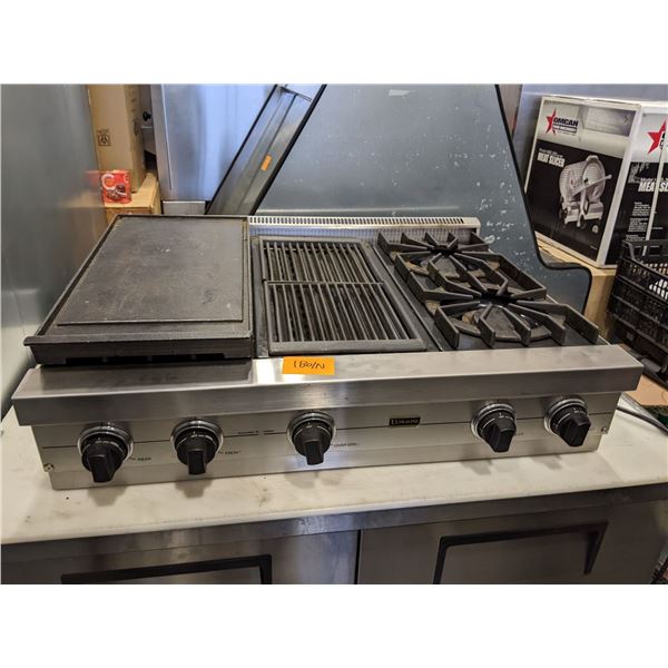 Ultraline Countertop 4 burner range w/Charbroiler