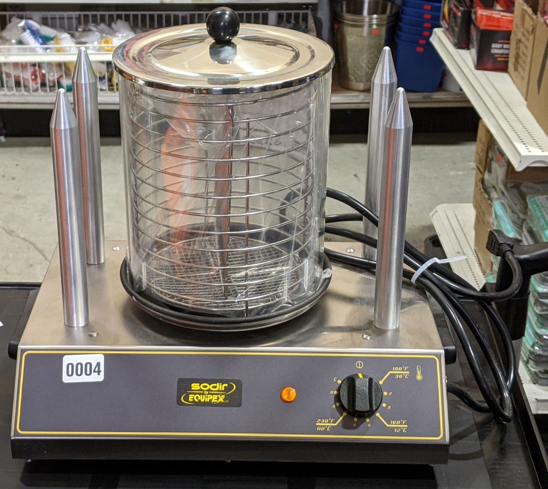 Sodir by Equipex - NEW Roller Grill Hot Dog Machine model CS4E